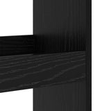 Bar Table with Shelf Black Oak 60 x 60 x 100 cm Engineered Wood 869244