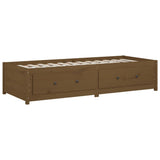 Day Bed without Mattress Honey Brown 80x200 cm Solid Wood Pine 821587