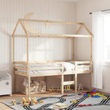 High Sleeper Bed without Mattress 90x200 cm Solid Wood Pine 3282132