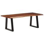 ZNTS Coffee Table Honey Brown 110x55x40 cm Solid Wood Acacia 374950