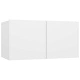 8 Piece TV Cabinet Set White Engineered Wood 3078692
