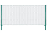 Wire Mesh Fence with Posts Steel 25x2 m Green 144612