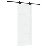 Sliding Door ORKDAL White 93 x 232 cm Solid Pine Wood 3333659