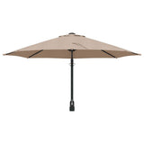 Garden Parasol Taupe 248 x 248 x 148 cm Polyester and Steel 42003230