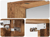 Bathroom Mirror Cabinet Old Wood 40 x 10.5 x 60.5 cm 889037