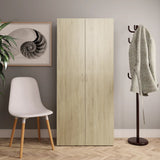 Shoe Cabinet Sonoma Oak 80x35.5x180 cm Engineered Wood 800291