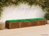 4-Piece Seat Cushions VUGHT 4 pcs 100% Polyester Green 946287
