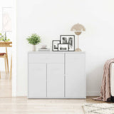 800675 Sideboard White 88x30x70 cm Engineered Wood