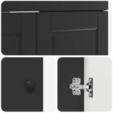 Bathroom Furniture Set Black 56 x 37.5 x 81 cm Engineered Wood 3404125