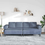 Fabric Sofa with Cushion Blue Corduroy fabric 3335134