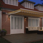 Retractable Awning with Manual Multicolour 600 x 300 cm Fabric 3331622