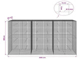 Gabion with 5 mm Wire and 5x5 cm Mesh 300x50x200 cm 3464304