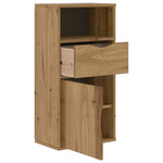 ZNTS Side Cabinet with Drawer ODDA 40x24x79 cm Solid Wood Pine 4103599