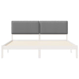 Bed Frame with Upholstered Headboard Light Grey 180 x 200 cm 877823