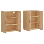 Wall Mounted Cabinets 2 pcs Sonoma Oak Engineered Wood 3197996