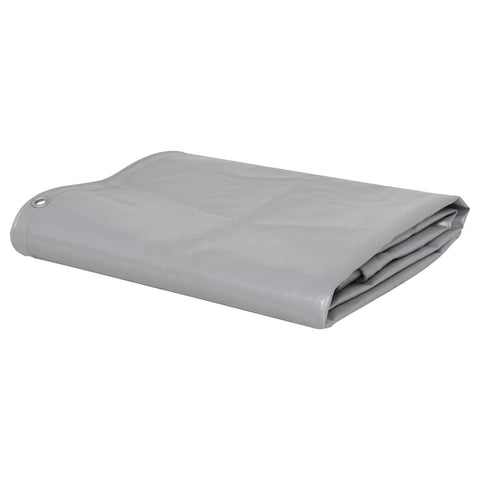 Tarpaulin 650 g/m² 1.5x6 m Grey 144887