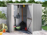 Garden Shed Grey 180,5x97x209,5 cm Galvanised Steel 150904