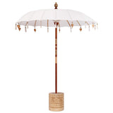 Balinese Parasol with Base Cream 185 x 185 x 260 cm 3356880