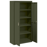 Storage Cabinet Olive Green 90 x 40 x 180 cm Steel 3406170
