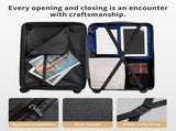 3PCS PP Trolley Luggage Set Suitcase 20in 24in 28in Off White 59145631