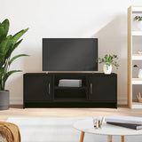 TV Cabinet Black 102x30x37.5 cm Engineered Wood 823254