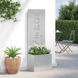 Garden Privacy Screen Sliver 50 x 150 cm Stainless steel 876494