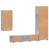 TV Cabinet Set FLORIN 3 pcs Concrete Grey Engineered Wood 3397947