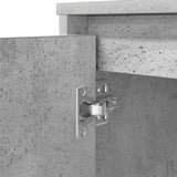 Desk Concrete Grey 120x42x76 cm Engineered Wood 861817