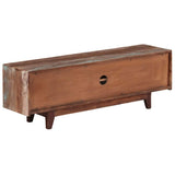 244960 TV Cabinet Solid Acacia Wood Vintage 118x30x40 cm