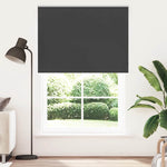 ZNTS Roller Blind Blackout Black 145x210 cm Fabric Width 141.6 cm Polyester 4010929