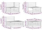 Outdoor Sofa Set 7 Piece Natural Solid Acacia Wood 3375454