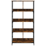 Bookshelf Smoked Oak 78.5x33x153 cm Engineered Wood 835256