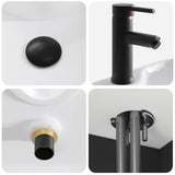 Wall-mounted Sink Vanity Black 49 x 41 x 63 cm Engineered Wood 890583