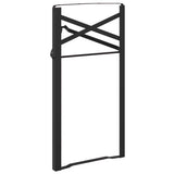 Beer Table Leg 2 pcs Black 39 x 3 x 75 cm Powder-Coated Steel 42001776