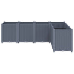 ZNTS Garden Planter Grey 160x120x53 cm PP 367861