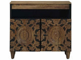 Sideboard with Storage Brown 60 x 33.5 x 75 cm Solid Mango Wood 4018357