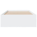 Bed Frame White Engineered wood Single Bed Frame Rectangular 3280433