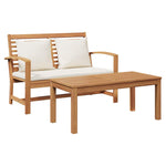 Garden Sofa Set Natural Solid teak wood 42006406