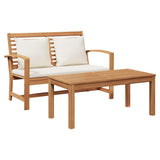 Garden Sofa Set Natural Solid teak wood 42006406