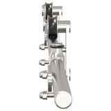 Sliding Door Hardware Kit 200 cm Stainless Steel Silver 4009702