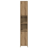 4 Piece Bathroom Furniture Set Artisan Oak Engineered Wood 3328556