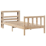 Bed Frame without Mattress 90x200 cm Solid Wood Pine 3305755