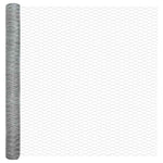 Hexagon Fence Silver 1.6 x 10 m Galvanised steel 42005659