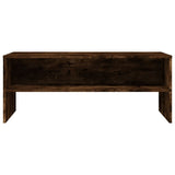 TV Cabinet Smoked Oak 100x40x40 cm Engineered Wood 815231