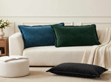 Cushion with Pillow HOUTEN 2 pcs Dark Green Velvet 935810