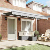 Awning Frame Retractable Manual Anthracite 4 x 2 m Metal 42002547