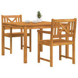 Garden Dining Set 3 pcs Brown Solid Acacia wood 3375658