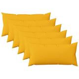 Cushion with Pillow HEERLEN 6 pcs Light Yellow Fabric 925610