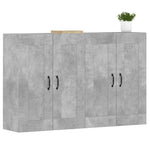 Wall Mounted Cabinets 2 pcs Concrete Grey Engineered Wood 3197988