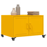 ZNTS Coffee Table Mustard Yellow 68x50x43.5 cm Steel 846689